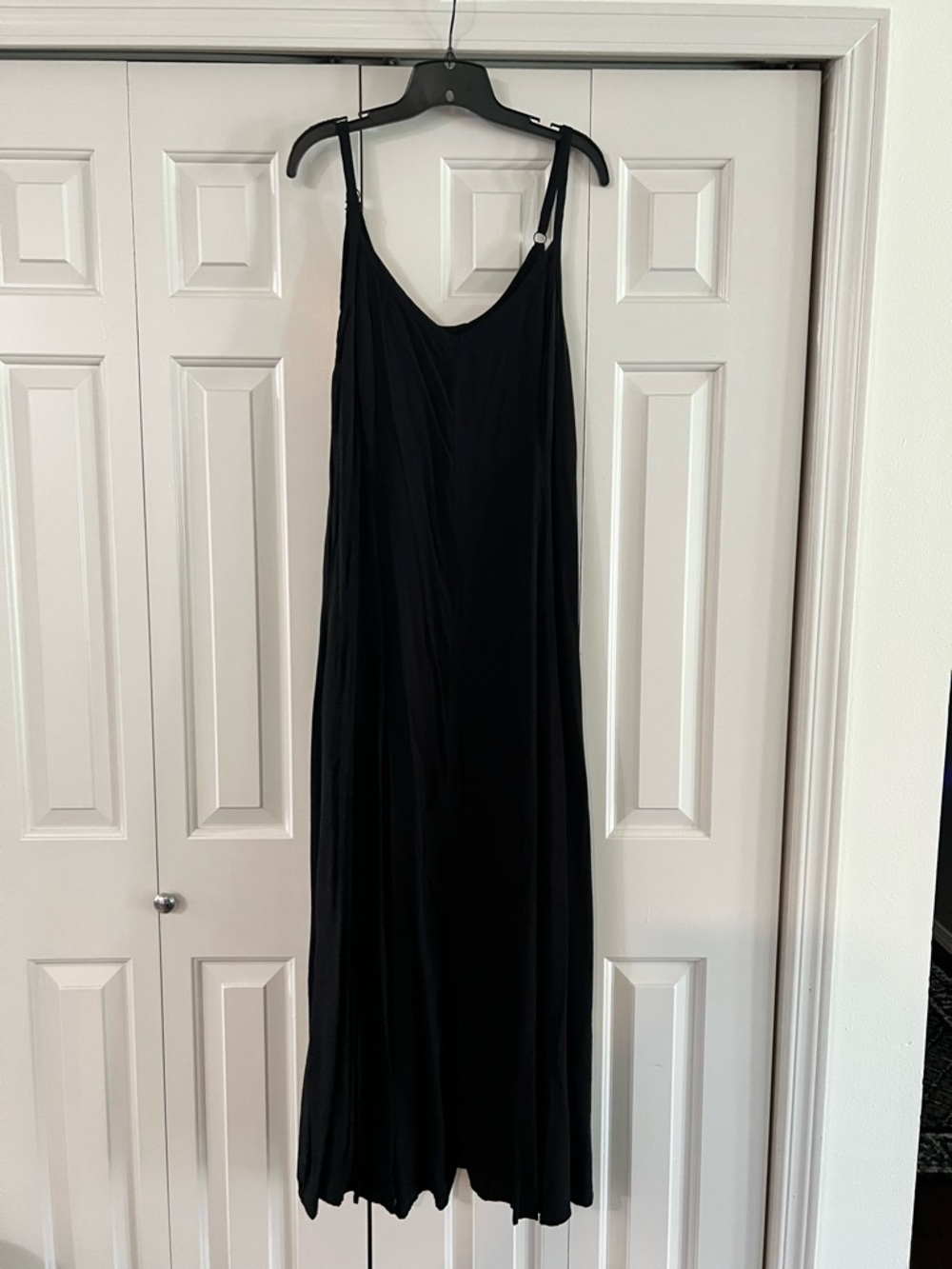 torrid Black Maxi Slip Dress with Adjustable Straps